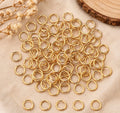 Anneaux ouverts 100 PCS en acier inoxydable